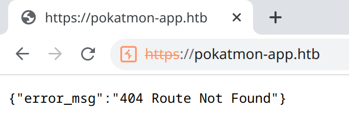 Ошибка на сайте https://pokatmon-app.htb