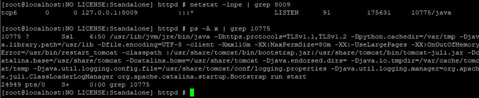 8009-й порт — это AJP-протокол сервера Apache Tomcat