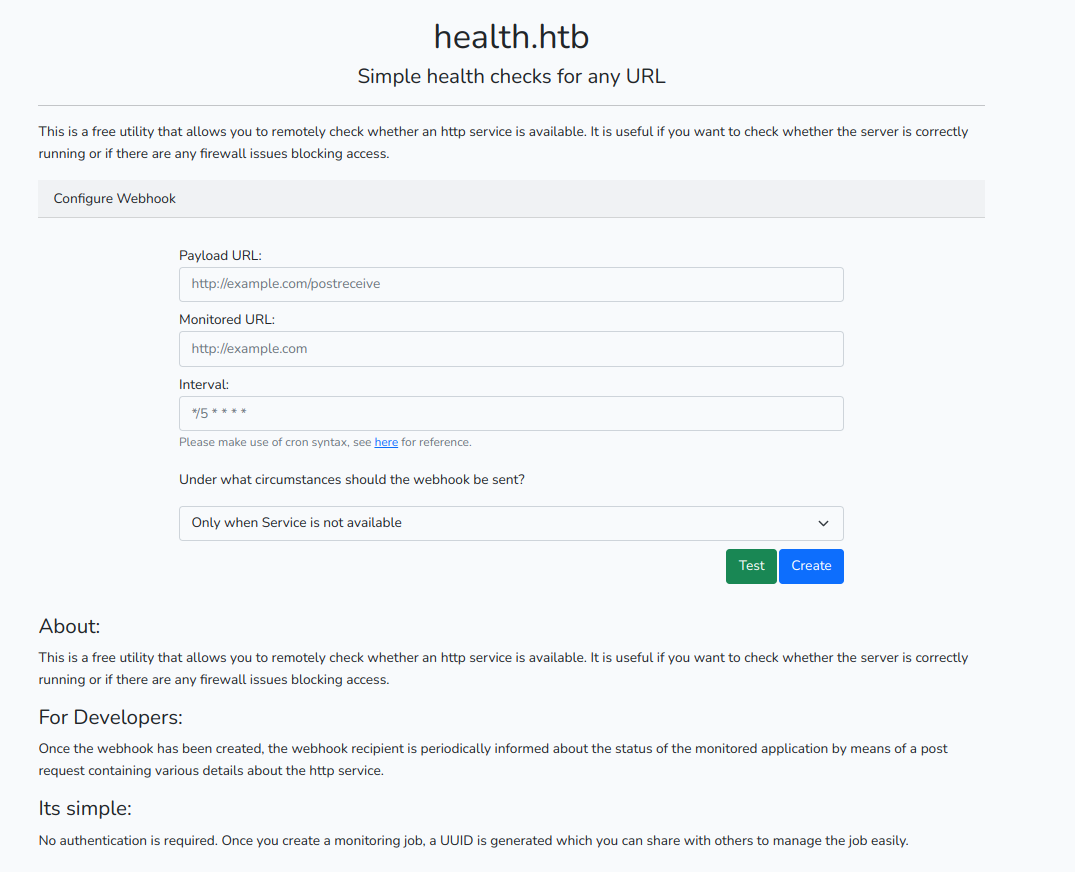 Главная страница сайта http://health.htb