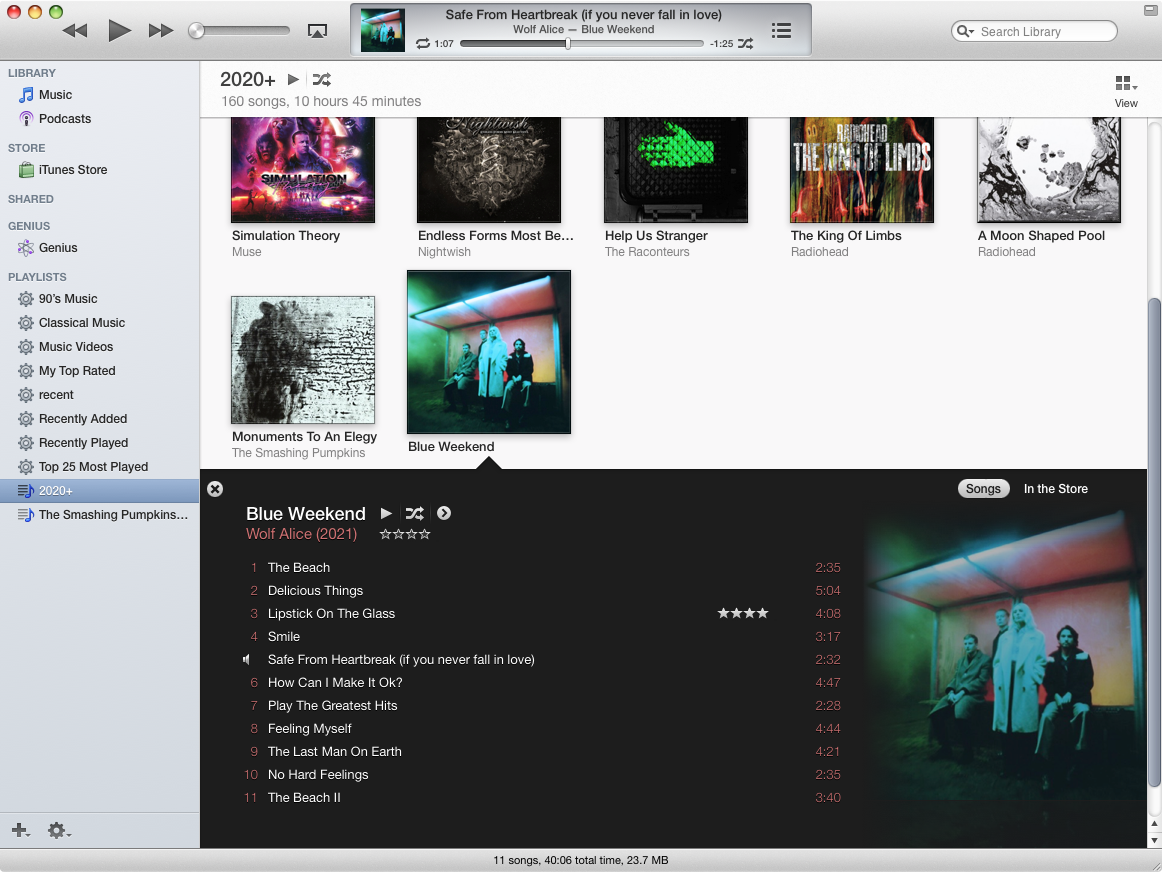 iTunes 11 теперь смотрится как необычный артефакт ушедшей эпохи