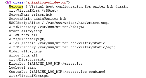 Файл конфигураций Apache