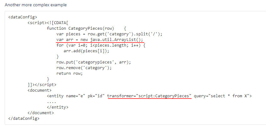 Пример использования ScriptTransformer с кодом на Java